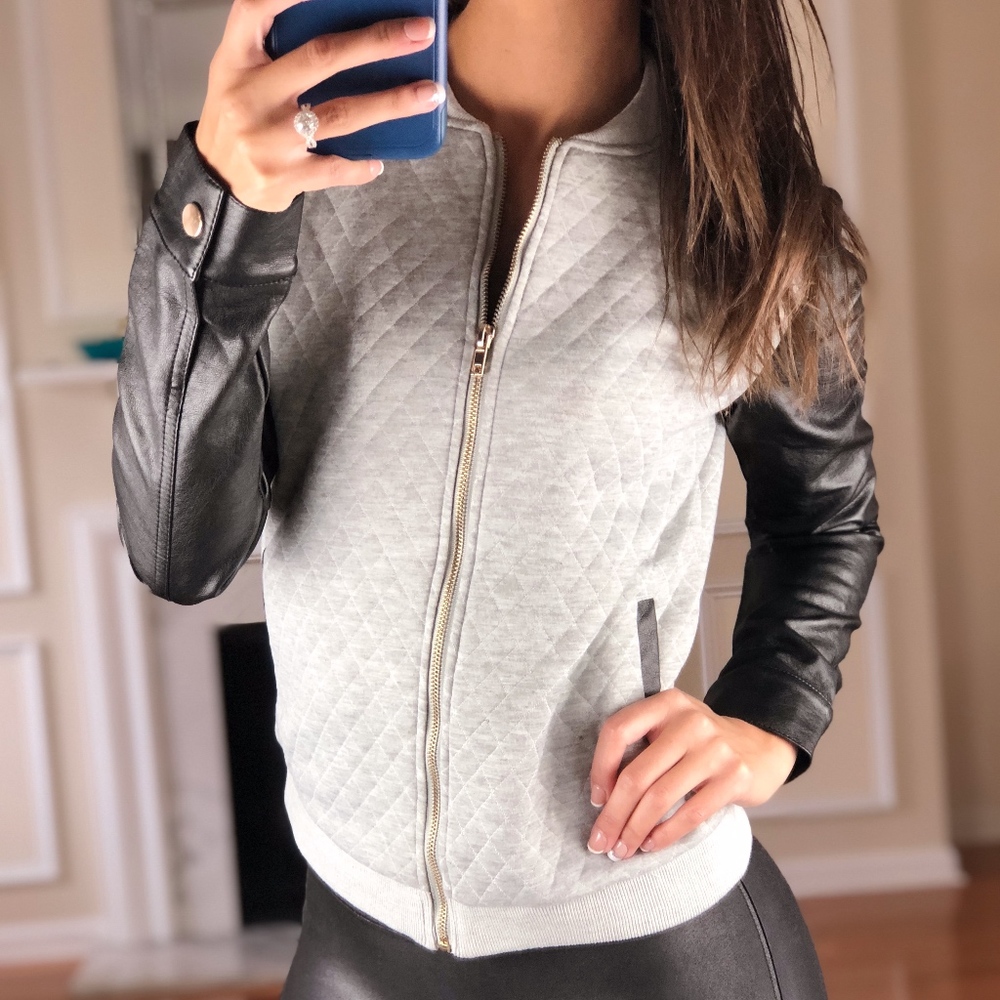 I Love by Boy Meets Girl Zip Up Jacket, Small